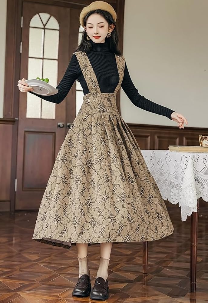 Amazon.co.jp: [Patypeety] ジャンパースカート 秋冬 きれいめ 【2点